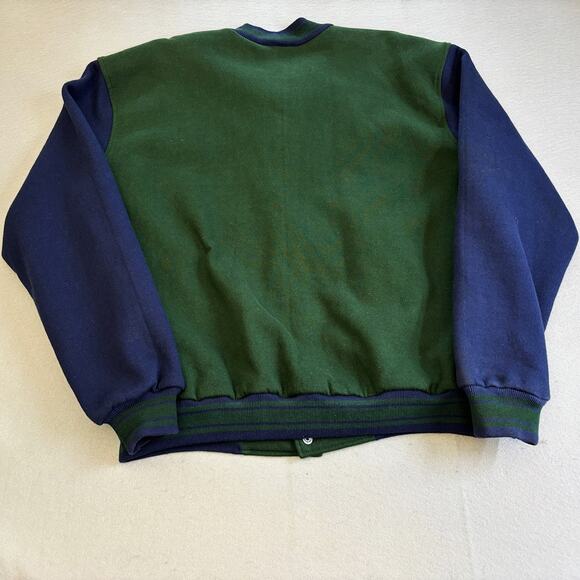 Vtg Fincorp Gatorade Varsity Jacket Mens XXL Blue Green Wool Snaps Coat Rare - Picture 7 of 8